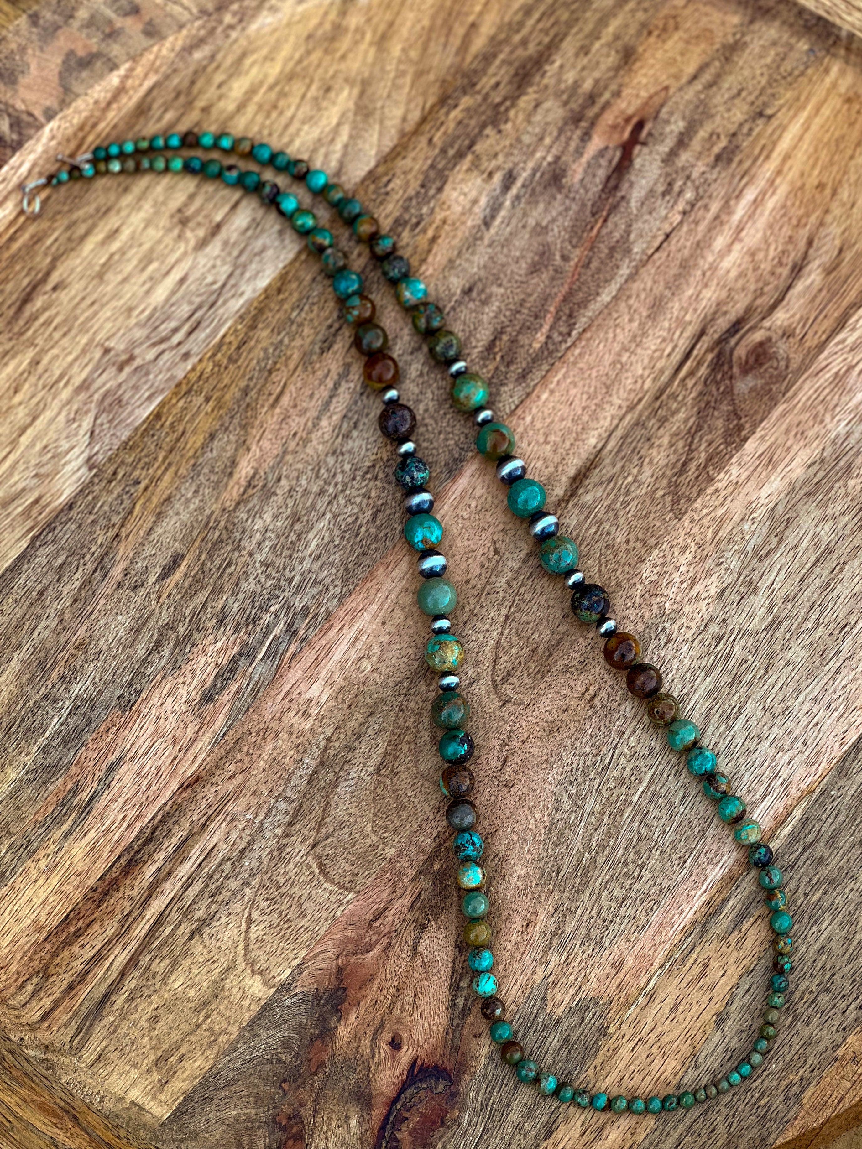 4-14mm Round Graduated Turquoise