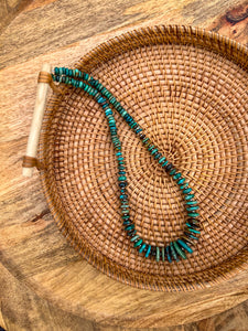 Graduated Rondelle with 3mm Navajo Pearl Accents