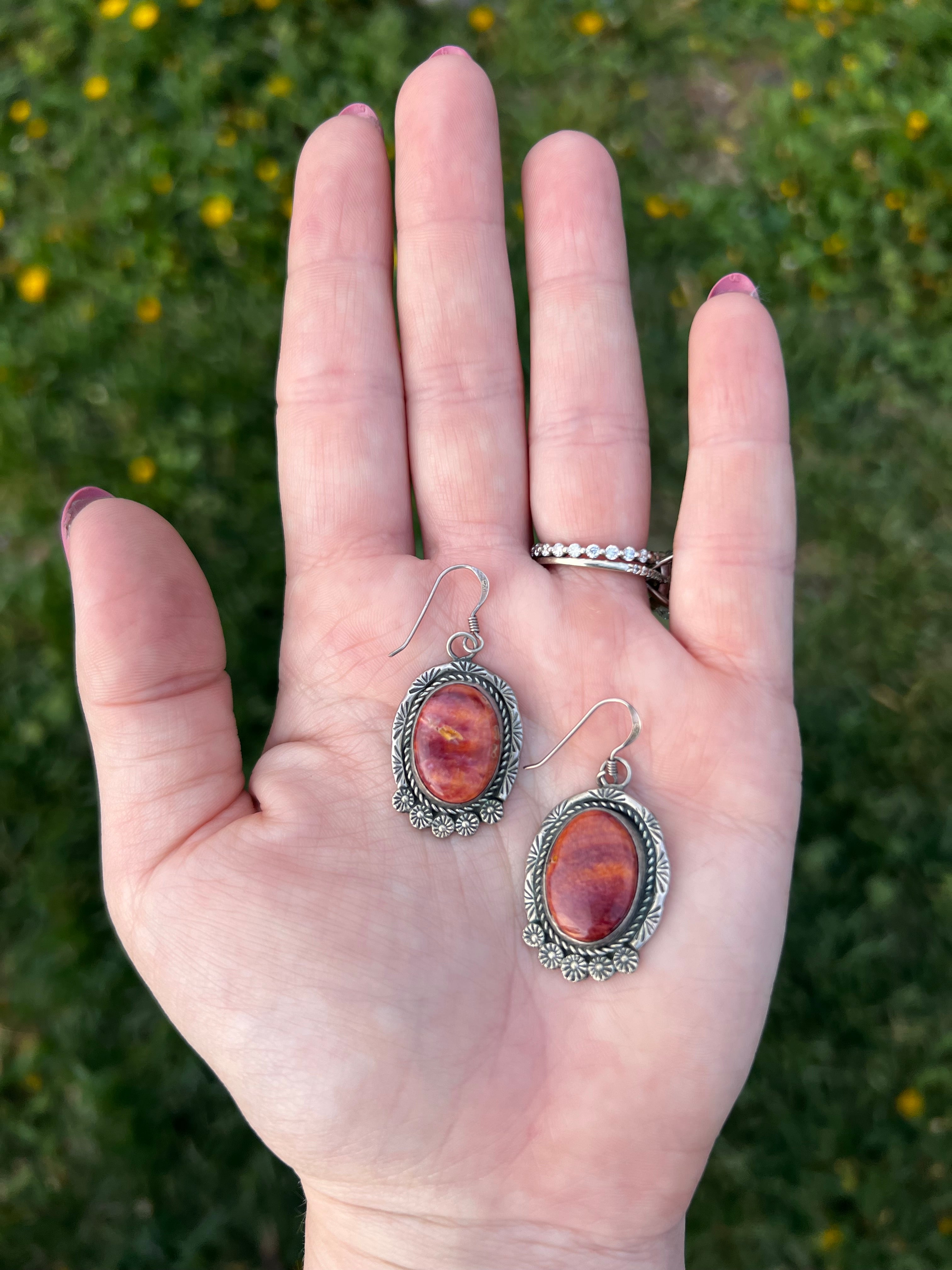 Spiny Oyster Earrings