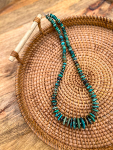 Graduated Rondelle with 3mm Navajo Pearl Accents