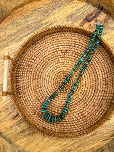 Graduated Rondelle with 3mm Navajo Pearl Accents