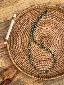 4mm Machine Made Navajo Pearls with 4mm Turquoise