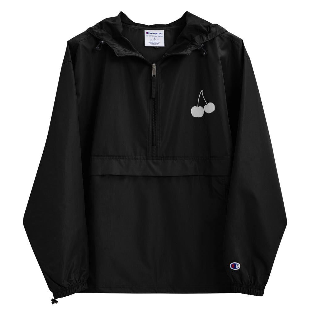 White Embroidered Champion Cherry Jacket (8 colors)