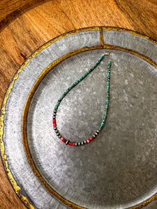 Turquoise and Spiny Accent Choker
